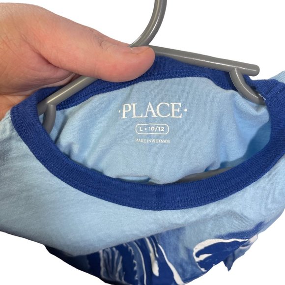 Childrens Place Boys Size L (10/12) Ringer Tee Motocross There is no Finish Line - Picture 4 of 4